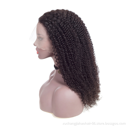wholesale 28 30 inch Hot sell 10A  deep wave kinky curly hd lace hd full lace wig brazilian hair lace front wigs human hair